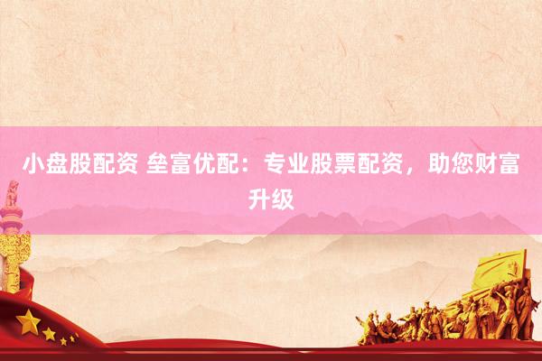小盘股配资 垒富优配：专业股票配资，助您财富升级