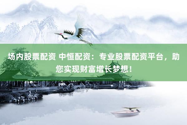 场内股票配资 中恒配资：专业股票配资平台，助您实现财富增长梦想！