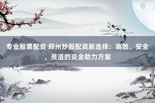 专业股票配资 郑州炒股配资新选择：高效、安全、灵活的资金助力方案
