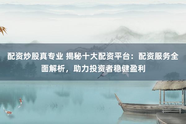 配资炒股真专业 揭秘十大配资平台：配资服务全面解析，助力投资者稳健盈利
