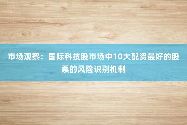 市场观察：国际科技股市场中10大配资最好的股票的风险识别机制