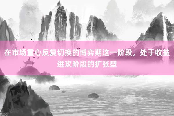在市场重心反复切换的博弈期这一阶段，处于收益进攻阶段的扩张型